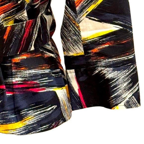 NWOT Adrienne Vittadini Brushstroke Print Belted Blazer. Size 8 Petite - Picture 6 of 10